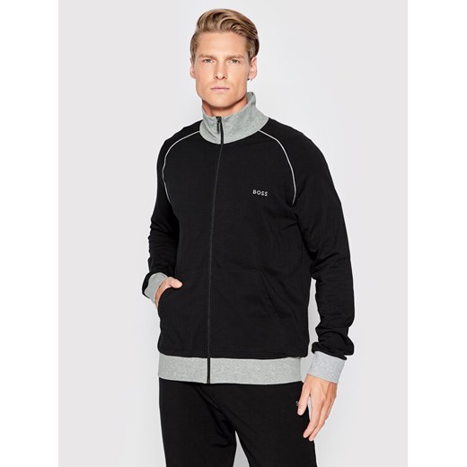 Boss Bluza Mix&Match 50469548 Czarny Regular Fit ze sklepu MODIVO w kategorii Bluzy męskie - zdjęcie 182647047