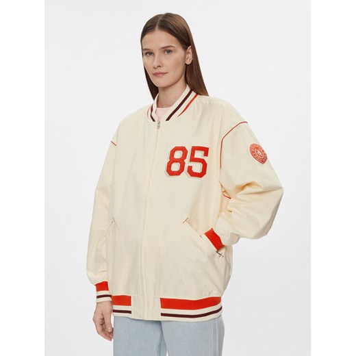 Tommy Hilfiger Kurtka bomber Baseball WW0WW40477 Beżowy Oversize ze sklepu MODIVO w kategorii Kurtki damskie - zdjęcie 182647055