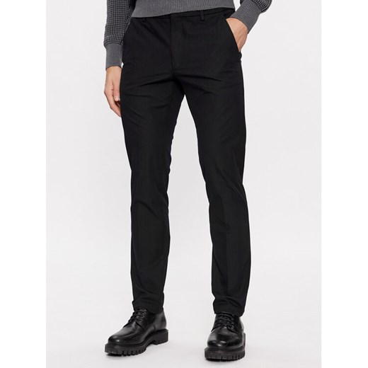 Boss Spodnie materiałowe Kaito1_T 50487754 Czarny Slim Fit ze sklepu MODIVO w kategorii Spodnie męskie - zdjęcie 182647127
