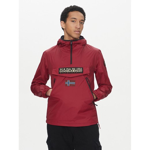 Napapijri Kurtka anorak Rainforest NP0A4HX6 Czerwony Regular Fit ze sklepu MODIVO w kategorii Kurtki męskie - zdjęcie 182647135