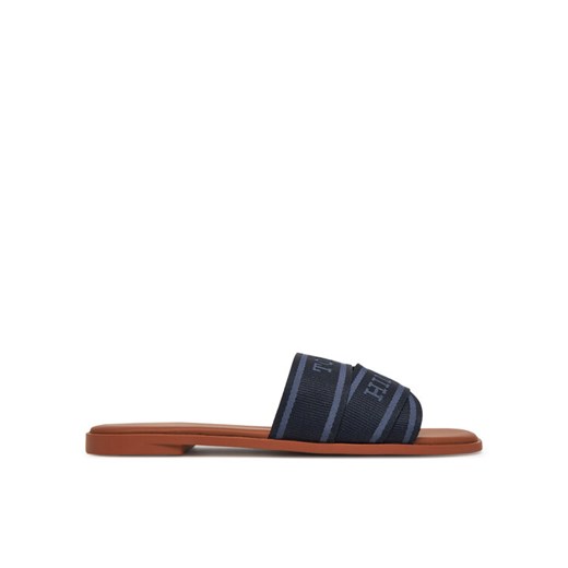 Tommy Hilfiger Klapki Webbing Mule FW0FW08421 Granatowy ze sklepu MODIVO w kategorii Klapki damskie - zdjęcie 182647137