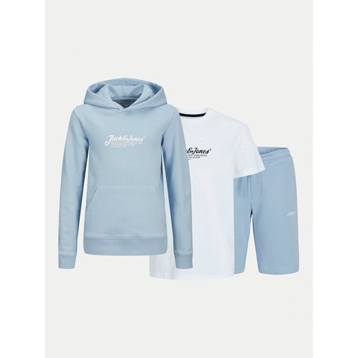 Jack&Jones Junior Komplet dresowy Beau 12278466 Błękitny Regular Fit ze sklepu MODIVO w kategorii Komplety chłopięce - zdjęcie 182647148