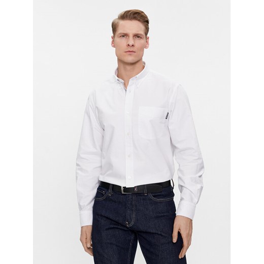 Tommy Hilfiger Koszula Oxford Monotype MW0MW33797 Biały Slim Fit ze sklepu MODIVO w kategorii Koszule męskie - zdjęcie 182647156