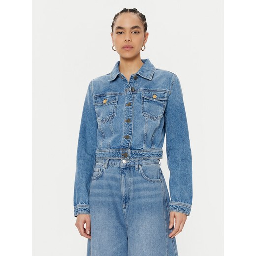 TWINSET Kurtka jeansowa 242TP2562 Niebieski Regular Fit ze sklepu MODIVO w kategorii Kurtki damskie - zdjęcie 182647167