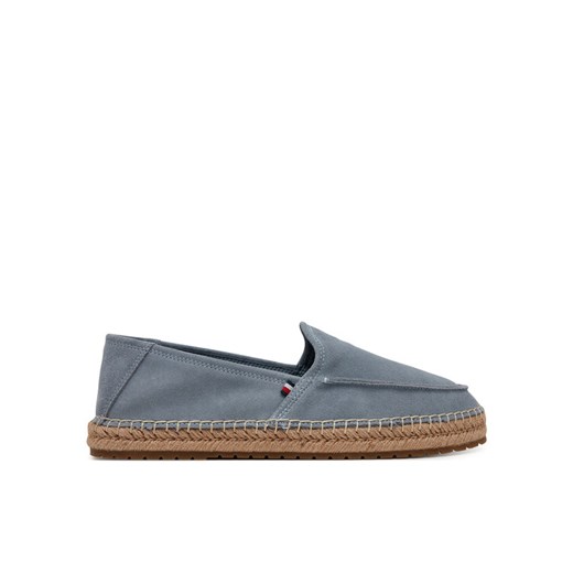 Tommy Hilfiger Espadryle Hilfiger Flex Espa Suede Loafer FM0FM05392 Szary ze sklepu MODIVO w kategorii Espadryle męskie - zdjęcie 182647168