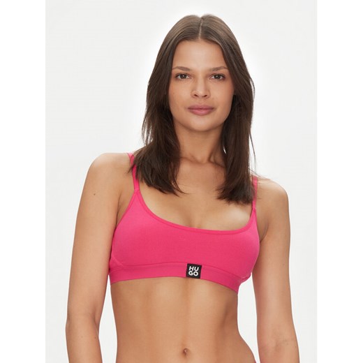 HUGO Biustonosz top Bralette Rib 50496811 Różowy ze sklepu MODIVO w kategorii Biustonosze - zdjęcie 182647238