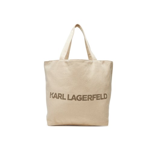 KARL LAGERFELD Torebka A2W50024 Beżowy ze sklepu MODIVO w kategorii Torby Shopper bag - zdjęcie 182647306