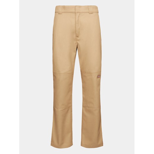Dickies Spodnie materiałowe Double DK0A4XZE Khaki Slim Fit ze sklepu MODIVO w kategorii Spodnie męskie - zdjęcie 182647339