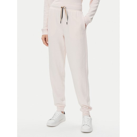 BOSS Spodnie dresowe CP Stripe 50524759 Różowy Regular Fit ze sklepu MODIVO w kategorii Spodnie damskie - zdjęcie 182647446