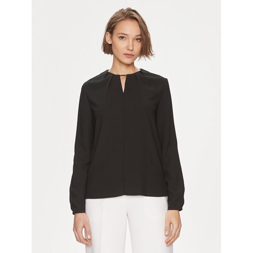 Calvin Klein Bluzka K20K207075 Czarny Regular Fit ze sklepu MODIVO w kategorii Bluzki damskie - zdjęcie 182647478