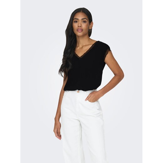 ONLY Bluzka 15252241 Czarny Regular Fit ze sklepu MODIVO w kategorii Bluzki damskie - zdjęcie 182647505