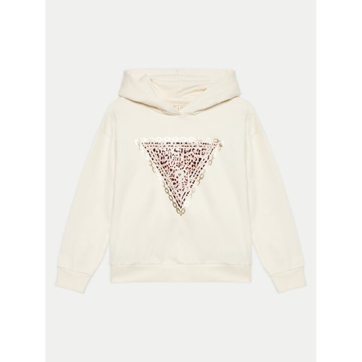 Guess Bluza J4BQ08 KAX74 Écru Regular Fit ze sklepu MODIVO w kategorii Bluzy dziewczęce - zdjęcie 182647538