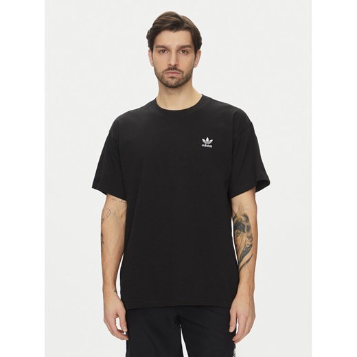 adidas T-Shirt Trefoil Essentials JD0349 Czarny Oversize ze sklepu MODIVO w kategorii T-shirty męskie - zdjęcie 182647606