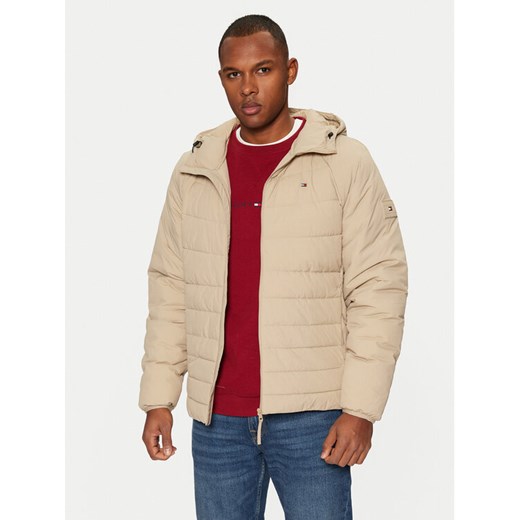 Tommy Hilfiger Kurtka zimowa MW0MW37641 Beżowy Regular Fit ze sklepu MODIVO w kategorii Kurtki męskie - zdjęcie 182647617