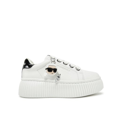 KARL LAGERFELD Sneakersy Kreeper Lo KL42376T Biały ze sklepu MODIVO w kategorii Buty sportowe damskie - zdjęcie 182647648