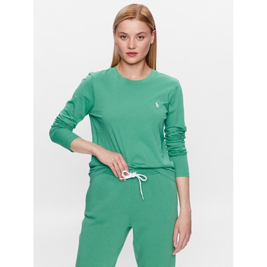 Polo Ralph Lauren Bluzka 211898699011 Zielony Regular Fit ze sklepu MODIVO w kategorii Bluzki damskie - zdjęcie 182647658