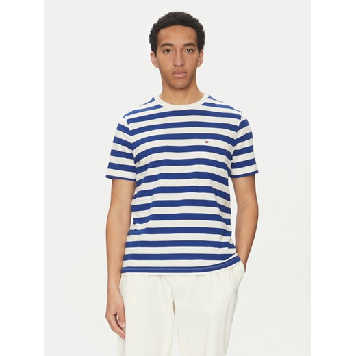 Tommy Hilfiger T-Shirt Essential MW0MW37283 Niebieski Regular Fit ze sklepu MODIVO w kategorii T-shirty męskie - zdjęcie 182647676