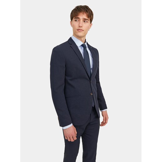 Jack&Jones Krawat Solid 12230334 Granatowy ze sklepu MODIVO w kategorii Krawaty - zdjęcie 182647709