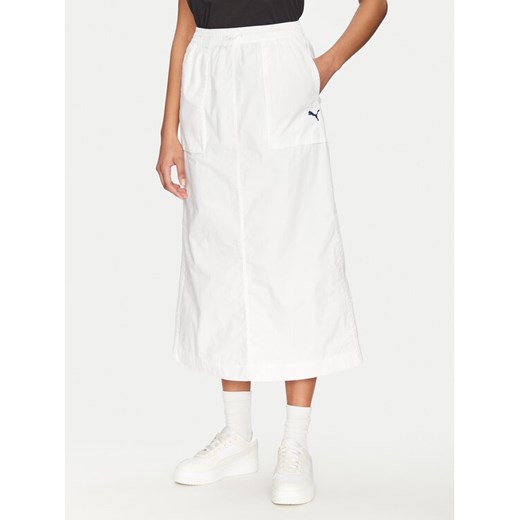Puma Spódnica trapezowa Future Archive 629784 Biały Relaxed Fit ze sklepu MODIVO w kategorii Spódnice - zdjęcie 182647799