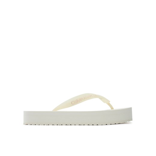 Calvin Klein Jeans Japonki Beach Sandal Flatform YW0YW01620 Écru 40 MODIVO