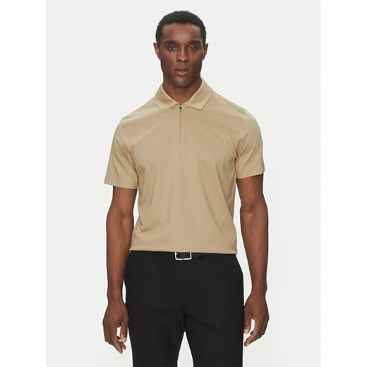 BOSS Polo H-Paras 50537954 Beżowy Regular Fit ze sklepu MODIVO w kategorii T-shirty męskie - zdjęcie 182647828