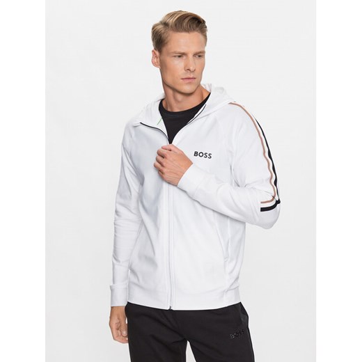 Boss Bluza Sicon 50504552 Biały Regular Fit ze sklepu MODIVO w kategorii Bluzy męskie - zdjęcie 182647839