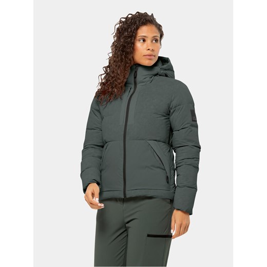 Jack Wolfskin Kurtka zimowa Wandermood Down Jkt 1207321 Zielony Regular Fit ze sklepu MODIVO w kategorii Kurtki damskie - zdjęcie 182647846