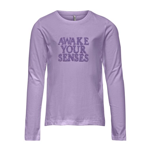 Kids ONLY Bluzka Tenna 15271413 Fioletowy Regular Fit ze sklepu MODIVO w kategorii Bluzki dziewczęce - zdjęcie 182647905