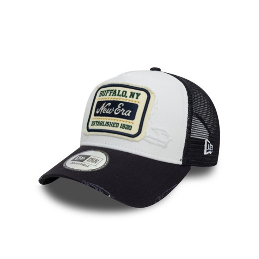New Era Czapka z daszkiem Patch Distressed 60603673 Biały New Era OS MODIVO