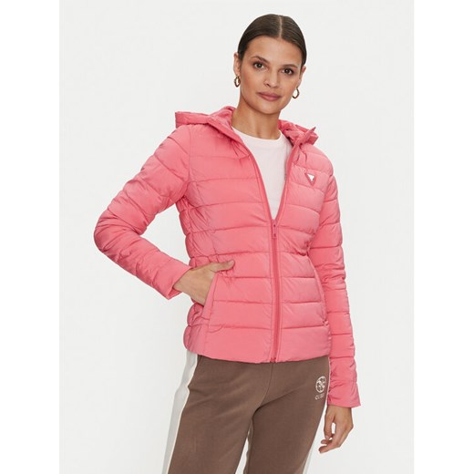 Guess Kurtka puchowa Diann V4YL04 WF3X0 Różowy Regular Fit ze sklepu MODIVO w kategorii Kurtki damskie - zdjęcie 182648037