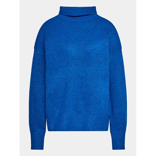 Gina Tricot Golf 19873 Niebieski Regular Fit ze sklepu MODIVO w kategorii Swetry damskie - zdjęcie 182648097
