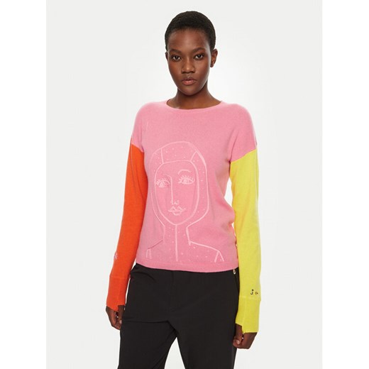 Rossignol Sweter Lina RLNWO09 Różowy Regular Fit ze sklepu MODIVO w kategorii Swetry damskie - zdjęcie 182648136