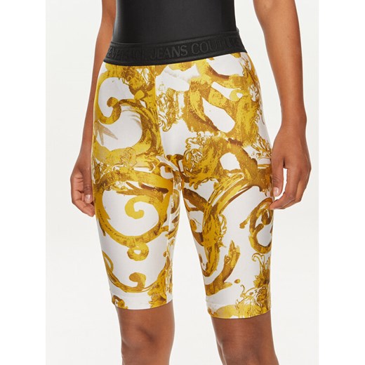 Versace Jeans Couture Kolarki 76HAC106 Biały Skinny Fit ze sklepu MODIVO w kategorii Szorty - zdjęcie 182648149
