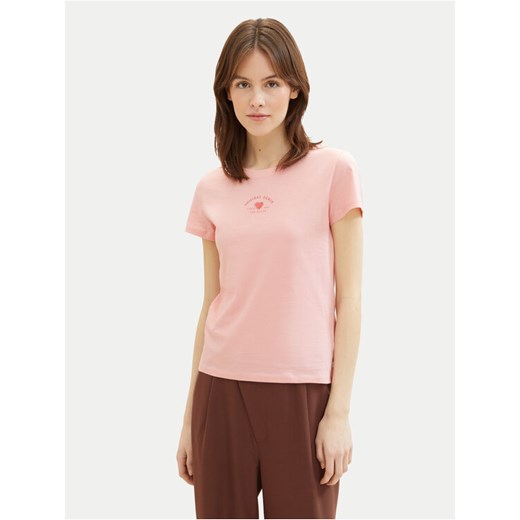 Tom Tailor Denim T-Shirt 1040185 Różowy Regular Fit ze sklepu MODIVO w kategorii Bluzki damskie - zdjęcie 182648206