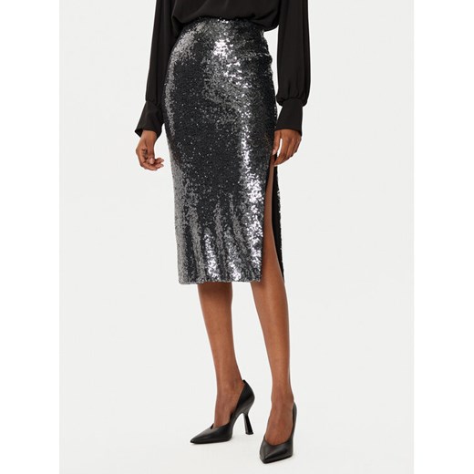Rinascimento Spódnica midi CFC0019735002 Srebrny Regular Fit ze sklepu MODIVO w kategorii Spódnice - zdjęcie 182648296
