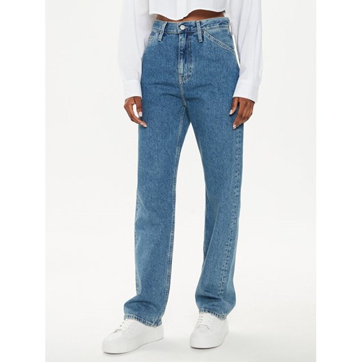 Calvin Klein Jeans Jeansy J20J223718 Niebieski Straight Fit 29_30 MODIVO