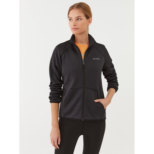 Columbia Polar Col Hike Tech Fleece FZ 2051653 Czarny Regular Fit ze sklepu MODIVO w kategorii Bluzy damskie - zdjęcie 182648368