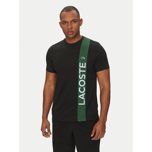 Lacoste T-Shirt TH8938 Czarny Regular Fit ze sklepu MODIVO w kategorii T-shirty męskie - zdjęcie 182648409