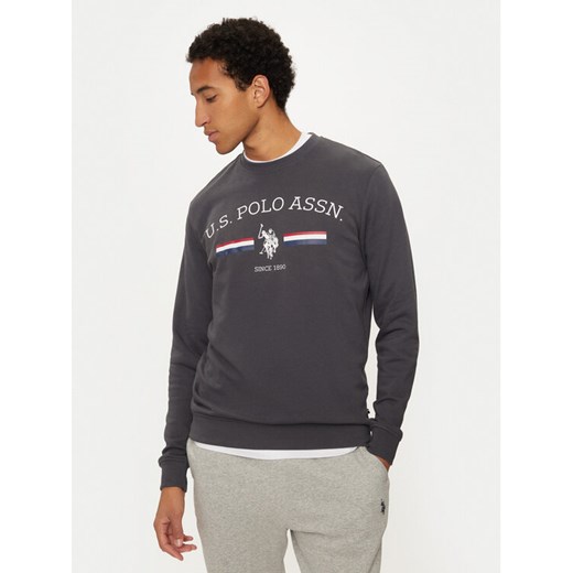 U.S. Polo Assn. Bluza MUP1660 Szary Regular Fit ze sklepu MODIVO w kategorii Bluzy męskie - zdjęcie 182648417