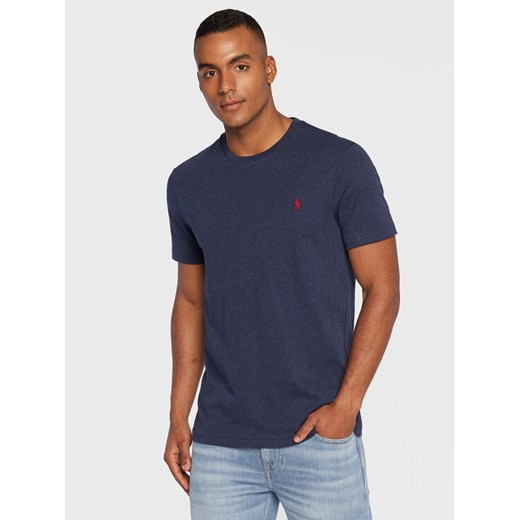 Polo Ralph Lauren T-Shirt 710671438282 Granatowy Slim Fit ze sklepu MODIVO w kategorii T-shirty męskie - zdjęcie 182648429