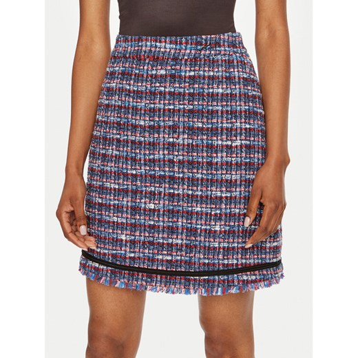 KARL LAGERFELD Spódnica mini 245W1202 Niebieski Regular Fit ze sklepu MODIVO w kategorii Spódnice - zdjęcie 182648509