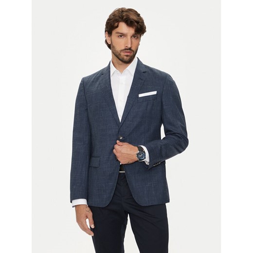 Boss Marynarka H-Hutson-224 50521645 Granatowy Slim Fit ze sklepu MODIVO w kategorii Marynarki męskie - zdjęcie 182648556