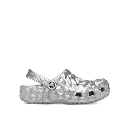 Crocs Klapki Cls Metallic Geometric Clog 210002 Srebrny ze sklepu MODIVO w kategorii Klapki damskie - zdjęcie 182648559