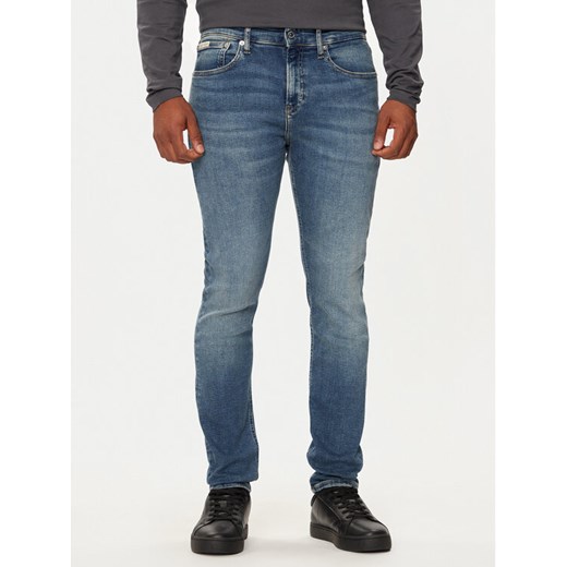 Calvin Klein Jeans Jeansy J30J325974 Niebieski Skinny Fit ze sklepu MODIVO w kategorii Jeansy męskie - zdjęcie 182648598