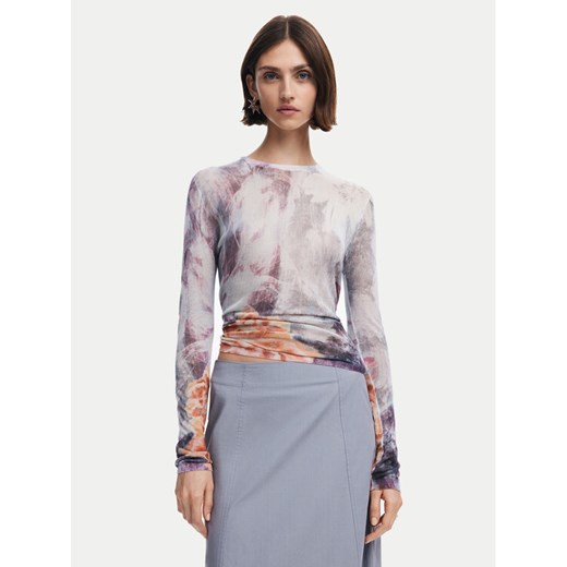 Desigual Bluzka North Bay 24WWJF60 Szary Regular Fit ze sklepu MODIVO w kategorii Bluzki damskie - zdjęcie 182648599
