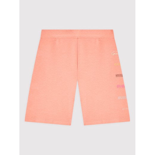 Guess Szorty sportowe J2RD09 KASI1 Pomarańczowy Regular Fit ze sklepu MODIVO w kategorii Spodenki dziewczęce - zdjęcie 182648627