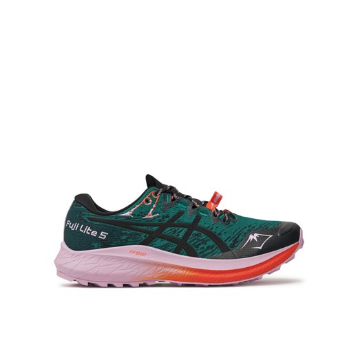 Asics Buty do biegania Fuji Lite 5 1012B690 Zielony ze sklepu MODIVO w kategorii Buty sportowe damskie - zdjęcie 182648637