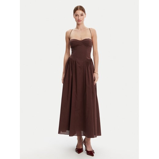 BARDOT Sukienka wieczorowa 59786DB Brązowy Regular Fit ze sklepu MODIVO w kategorii Sukienki - zdjęcie 182648667
