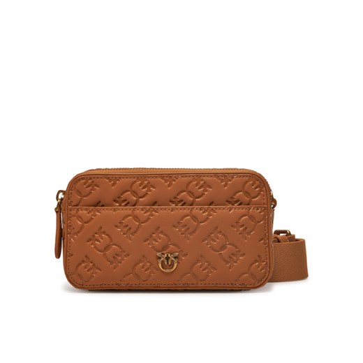 PINKO Torebka Camera Bag Mini PE 25 PLTT 104292 A1YB Brązowy ze sklepu MODIVO w kategorii Listonoszki - zdjęcie 182648717