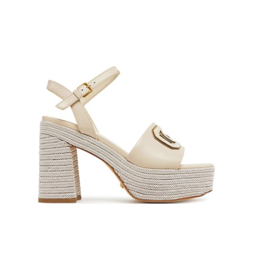 Guess Espadryle FLJFML LEA03 Beżowy ze sklepu MODIVO w kategorii Espadryle damskie - zdjęcie 182648719